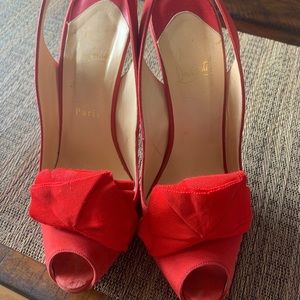 Christian Louboutin Miss Cha Cha 120 Crepe Red